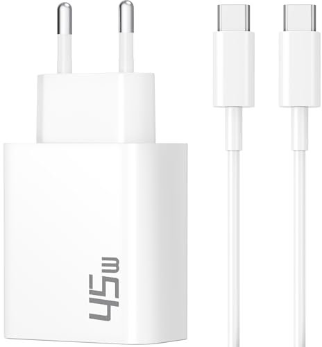 45W Ladegerät USB C Ladekabel für Google Pixel 10/9 Pro XL Fold, 9a/8/8a/7/7a/6/6a, Samsung Galaxy S25 S24 S23 Ultra, Zubehör Charger Schnellladekabel 2M Kabel + USBC Schnellladegerät Netzteil