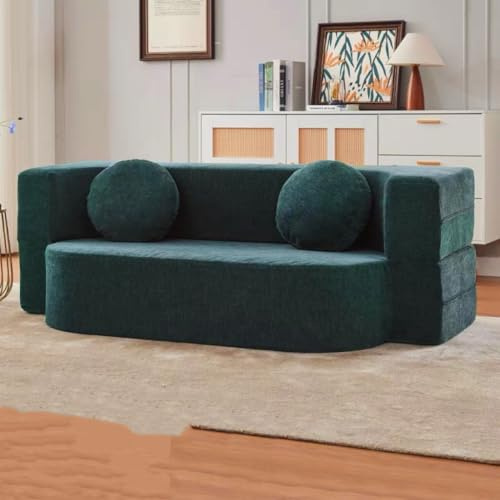 Moubhjd Divano a Compressione, Divano 2 Posti Sottovuoto Componibile, senza montaggio, Tampone in spugna ad alta resilienza, per Camera da Letto/Soggiorno/Caffè(Sofa size : 100x90x60cm)