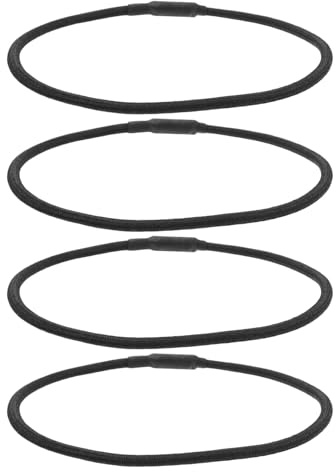 Yardwe Set 4 Elastici Antivibrazione per Microfono in Gomma Nera, Anelli di Isolamento per Supporto Antiurto da Studio, Accessori per Microfoni Professionali e Attrezzatura Musicale