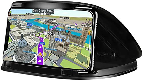 Mancro Car Mobile Phone Holder Cradles, Universal Mobile Phone Holder for Car Mount Dashboard Holder Fit for 3 to 6.8 inch Devices Compatible for iPhone, Samsung S22, S21, Huawei, GPS Devices