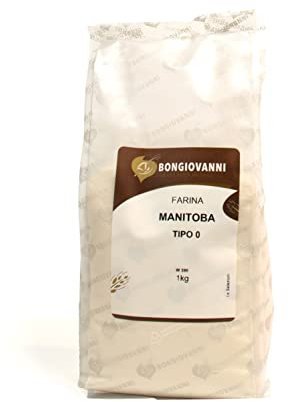 BONGIOVANNI FARINE E BONTA' NATURALI Farina Manitoba Tipo 0, per Pasticceria Lievitata, Formato da 1K