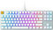 Glorious Gaming GMMK TKL (85%) - Teclado gaming mecánico, switches Gateron Brown (táctiles), keycaps dobles, RGB, hot swap y personalizable, TKL, distribuciones QWERTY estadounidense - Blanco