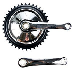 Kurbel Garnitur Single Speed 38 Zähne 1 Fach 127mm Kurbel Armlänge Klapp Kinder Fahrrad