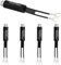 Bingfu 75 ohm F-Typ Buchse auf 300 ohm Twin-Lead UHF/VHF/FM Balun Antennenanpassung Transformator Konverter Koaxial Adapter Connector 5-Stück