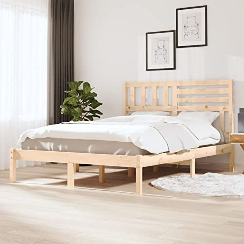 Gecheer Massiv träsäng, träsäng, dubbelsäng, balksäng, dubbel- och komfortsäng, barnsäng, ungdomssäng, gästsäng, seniorsäng, futonsäng, tall, 120 x 200 cm