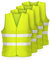 FLEXEO Warnwesten nach EN ISO 20471 - Auto - KFZ - Sicherheitsweste - Warnschutzweste - Warnweste - high Visibility Vest - Erwachsene - Sicherheits Set - EU Norm (24 Stück, Gelb)