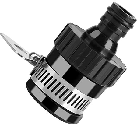 WPKD BLUEIY Adaptateur Tuyau Arrosage Robinet Cuisine,Caoutchouc Acier Inoxydable Embout Robinet Tuyau D'Arrosage,pour Le Jardinage,Le Lavage de Voiture et Le Nettoyage(6,5 * 4cm,50g)