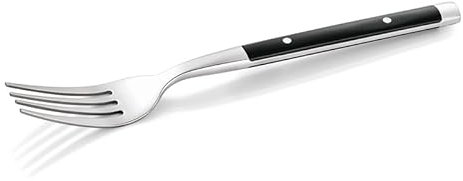 30 forchette da menù Bistro Trend 20 cm, in acciaio inox 18/10 con manico in plastica nera