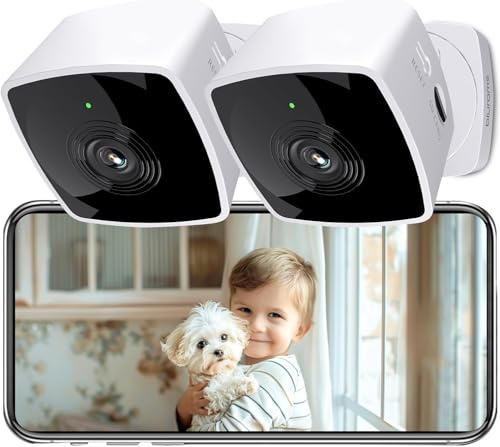 blurams 5GHz Telecamera wifi Interno, 2K Videocamera Sorveglianza Interno Wi-Fi, Dual-Band 2.4/5G, Camera per Cani, Rilevamento Movimento AI, Compatibile con Alexa