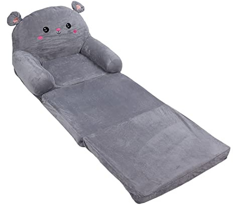 AJUNJIIL Sofá Plegable de Dibujos Animados para niños Suave y cómodo, Adecuado para Leer, Jugar, Siestas - Sofá Convertible para niños (3 Capa)