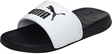PUMA Popcat 20 Jr, Chaussures de Plage & Piscine Mixte Enfant, White Black, 37 EU