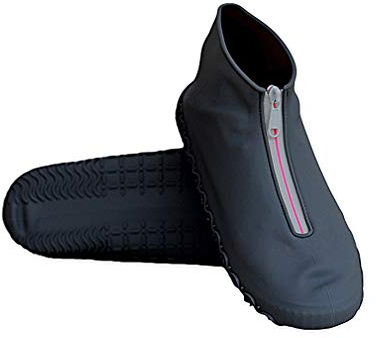 Silicone Shoe Covers Waterproof Overshoes Reusable Slip Resistant Rain Shoe Cases Shoe Protectors Grey