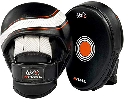 RIVAL Boxing RPM1 Ultra Punch Mitts - Cobra Styled Face, Padded Mesh Finger Protector, and High-Density Layered Foam Padding