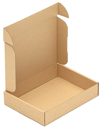 KK Verpackungen Maxibriefkartons 200 x 152 x 40 mm Braun DIN A6 (Außenmaß 220 x 157 x 45 mm) | 300 Stück, Versandkartons Faltschachteln Maxibrief Post-Kartons für Warensendungen Büchersendungen