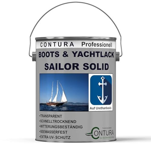 Bootslack Yachtlack glänzend Contura Holzlack Thekenlack Klarlack Außen Holzschutz (2,5 Liter)