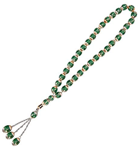 33 pärlor, konstharts, muslimsk radband, Tesbih Allah, rosenkransar, islamisk bön, halsband, armband för Eid Ramadan-dekorationer