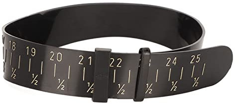 Misuratore per Braccialetti, Mandrino per Bracciale Calibro 15‑25 Mm Misura della Cintura da Polso a Doppia Scala Strumento di Misurazione in Plastica Strumento per Dimensionare i Braccialetti Calibro