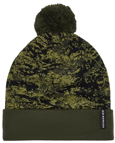 Oakley herr tryckt pom mössa mössa, Tiger Camo Grön, One Size