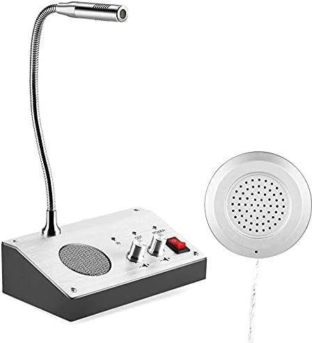 Intercomunicador de mostrador de dos vías, sistema de intercomunicación de ventana, intercomunicador de mostrador, interfono de mostrador, altavoz de intercomunicador de mostrador para tienda, ofici