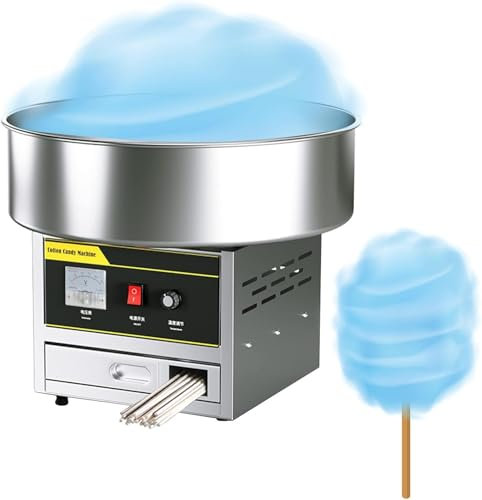 Commercial Cotton Candy Maker Machine, 1200W Electric DIY Sugar Floss Maker for Parties, Festivals, Weddings