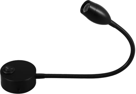 DOITOOL Applique Murale LED à Col de Cygne Flexible avec Interrupteur Intégré pour Chevet et Chambre Lumière Chaude Réglable