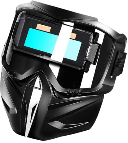 Duvcoywae Casco Saldatura Auto Oscurante - Protezione Facciale da Saldatura,Copri Volto Per Saldatori In Siti Costruzione Officine Fabbricazione Metalli Installatori Tubi