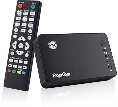 HDMI Media Player, 4K Ultra HD Digital Media Player, USB/SD Card Expansion, 4K@30Hz Output,H.265/H.264/AVC Decoding MP4/MKV/MP3/AVI/TS/Rmvb/Mov/ISO/JPG for Advertising Playback Multimedia TV Playback.