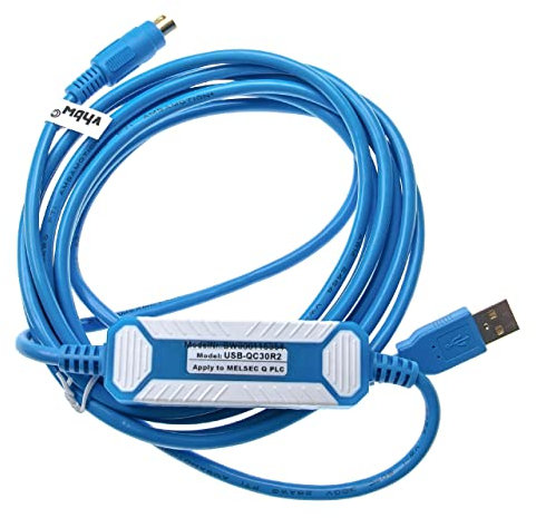 vhbw Programmierkabel USB-Kabel kompatibel mit Mitsubishi Melsec Q-Serie, QC30R2