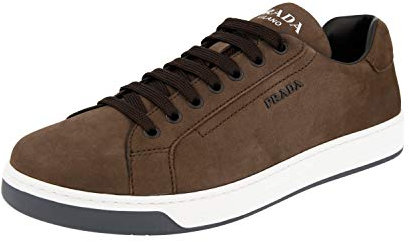 Prada Herren Braun Leder Sneaker 4E3507 037 F0192 42 EU/UK 8