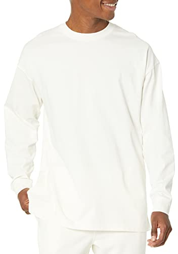 Amazon Essentials Camiseta de talla grande de manga larga, algodón orgánico Hombre, Cáscara de Huevo, 5XL Grande