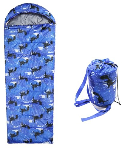 tuphen Kids Sleeping Bags Sac de Couchage pour Enfants Bébé Unisexe, Blue-Teen