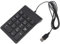 TYREE Mini USB cablato tastierino numerico tastierino numerico 18 tasti tastiera numerica per contabilità Teller computer portatile Android Notebook Tablet PC (nero)
