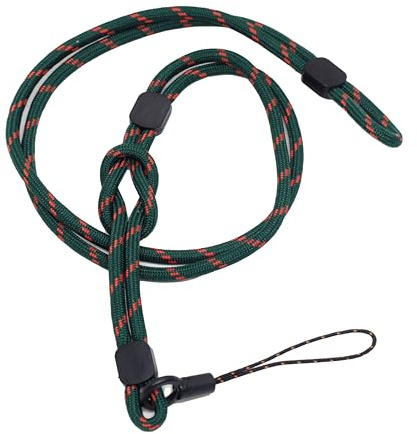 BAWAKO 4er Schlüsselbander trennbar, Umhängeband für Schlüssel Namensschild Handy Kamera, Lanyard Schlüsselanhänger Damen und Herren (Grün)
