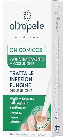 Altrapelle Medical - Penna Onicomicosi, Trattamento Efficace, Migliora L'Aspetto dell'Unghia in 2 Settimane, Applicazione Facile con Sistema Twist, Risultati Clinicamente Testati, 4ml