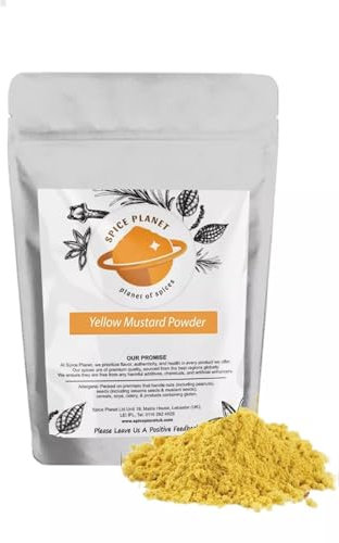 Yellow Mustard Powder | Ground Premium Quality by Spice Planet® 25g-1.9kg (450 Grams)