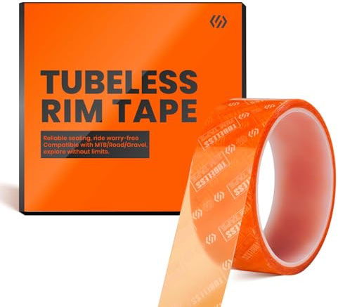 Chooee Tubeless Fahrrad Felgenband,Hochfester Klebstoff Tubeless Fahrradreifen 32mm x Länge 10m Optionen,Tubeless Felgenschutzband für MTB/Rennrad/Gravel Bikes.