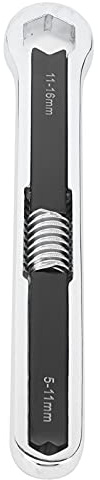 ANKROYU Open End Wrench, Alloy Steel Dual End Adjustable Spanner, 5 to 16 mm Multi Function Hardware Maintenance Tool