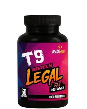 BM Labs T9 BL Stimulant Fat Burner 60 Caps Strong Fat Burner Pills T6 T5 T3