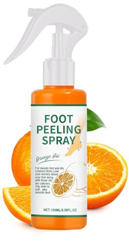 Fotpeeling spray | fotmjukande spray – 100 ml fuktgivande pedikyr lösning för liktornar sprickor hälar