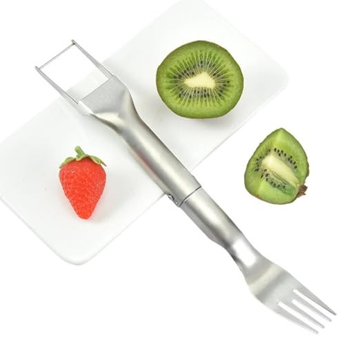 Tagliaanguria In Acciaio Inossidabile - Utensili Da 25,7 Cm | Affettatrice Per Frutta Design A Doppia Testa, Affettatrice Per Mango Pitaya, Utensile Da Cucina Durevole In Acciaio 304, Affettatric