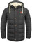Blend BHFrederic Herren Winterjacke Steppjacke Jacke gefüttert mit abnehmbarer Kapuze Kordelzug Knöpfen Eingrifftaschen Regular fit, Größe:M, Farbe:Phantom Grey (70010)