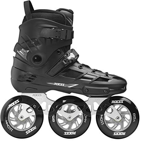 Roces Unisex - Vuxen EGO 3X110 TIF Inline-skridskor, svart-silver, 37