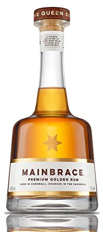 Mainbrace Golden Rum 70cl (ABV 40%) | Cornish Rum | Premium Rum – Traditionally Crafted with a Modern Twist | Blended Fine Gold Rum from the Caribbean that Delivers a Smooth and Mellow Flavour
