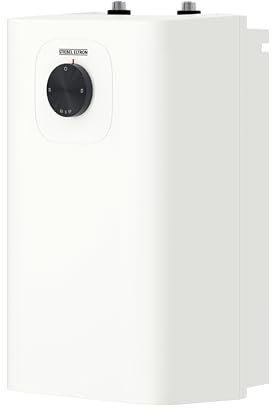 STIEBEL ELTRON Small vented Electric Water Heater SNU 5 Plus (GB), Water Heater Under Sink 5 l, Anti-drip Function, thermostop Function, Very Compact, 2 kW, White, 204971