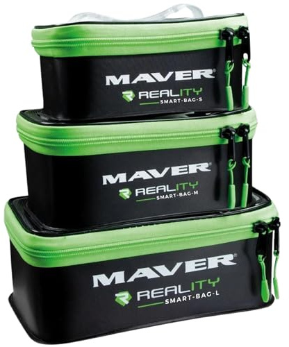 Maver Smart Bag M | Borsa Pesca di Alta Qualità, Cassetta Pesca Impermeabile e Resistente, Borsa Pesca Adatta a Varie tipologie di Pesca Facile da Pulire | 23x15x8 cm
