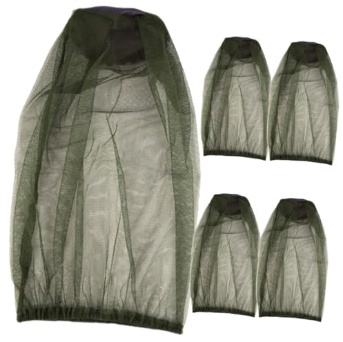 PACKOVE 5pezzi Cappello da Pesca Rete Professionale Cappello da Apicoltore Portatile Resistente all Usura Riutilizzabile Traspirante Berretto Riutilizzabile per Attività all Aperto