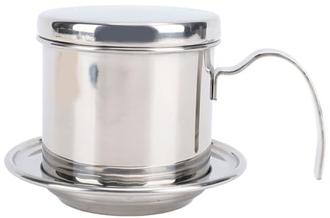Segrehy Vietnamesischer Kaffeebereiter, vietnamesischer Kaffeefilter, vietnamesischer Kaffee-Tropffilter-Hersteller, tragbarer Handbrüh-Tropfbrüher für Zuhause, Reisen, Camping, Büro,