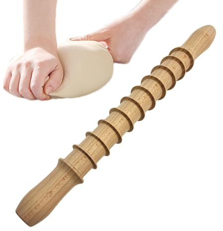 Rolling Pin för Dough – traditionell skoter, lätt grepphandtag, mångsidig bakningsutrustning, manuell pastaformningsverktyg | bageriprojekt, hemgjorda väskor, pizzaförberedelse, matlagningsklass