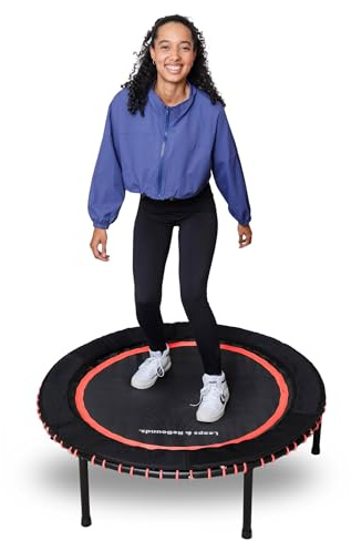 Leaps & ReBounds: Rebounder - Fitness Trampoline - Full-Size Protective Mat - Minimal Joint Impact - High-Calorie Burn - Improve Cardio, Balance, and Physical Strength