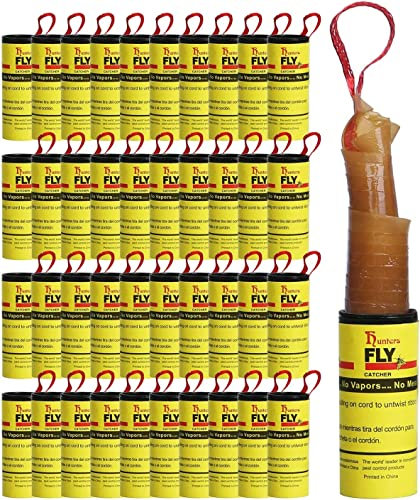 40 Stück Fruchtfliegenfalle, Fliegenfalle Klebestreifen Fliegenfänger Fliegenband gegen trauermücken Fruchtfliegen und Obstfliegen für drinnen und draußen MEHRWEG